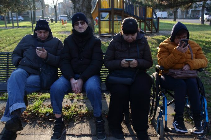 Da solo al parco 